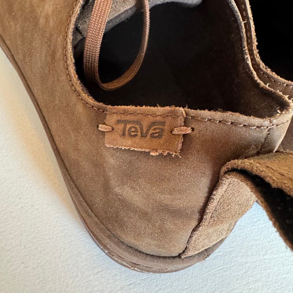 Teva Men's Canyon Life Leather Shoes Bison Brown Suede Size 11 Rugged Outdoor - Picture 9 of 11